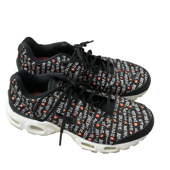 Nike Air Max Plus TN Just Do It Black Sneakers Sz 7 Womens Shoes 862201-007 - Picture 3 of 8